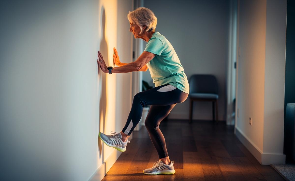 Diese Übung an der Wand stärkt den Gleichgewichtssinn ab 70 in nur 10 Tagen.