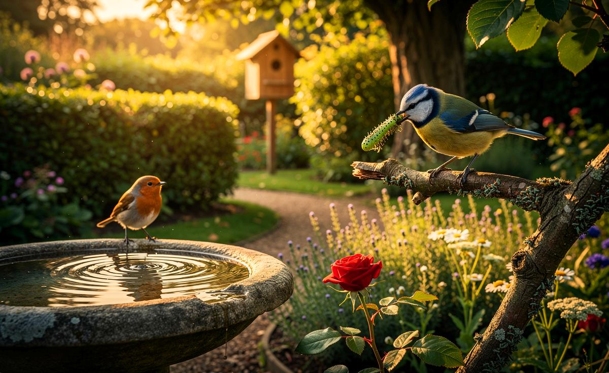 Dieser Ökologe zeigt, wie heimische Vögel den Garten ohne Pestizide vor Schädlingen schützen.