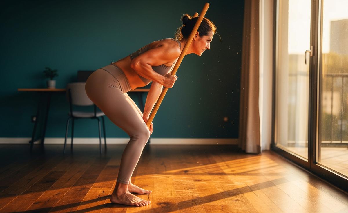 Illustration von der Hüftscharnier-Bewegung zur Linderung von Rückenschmerzen im Alltag